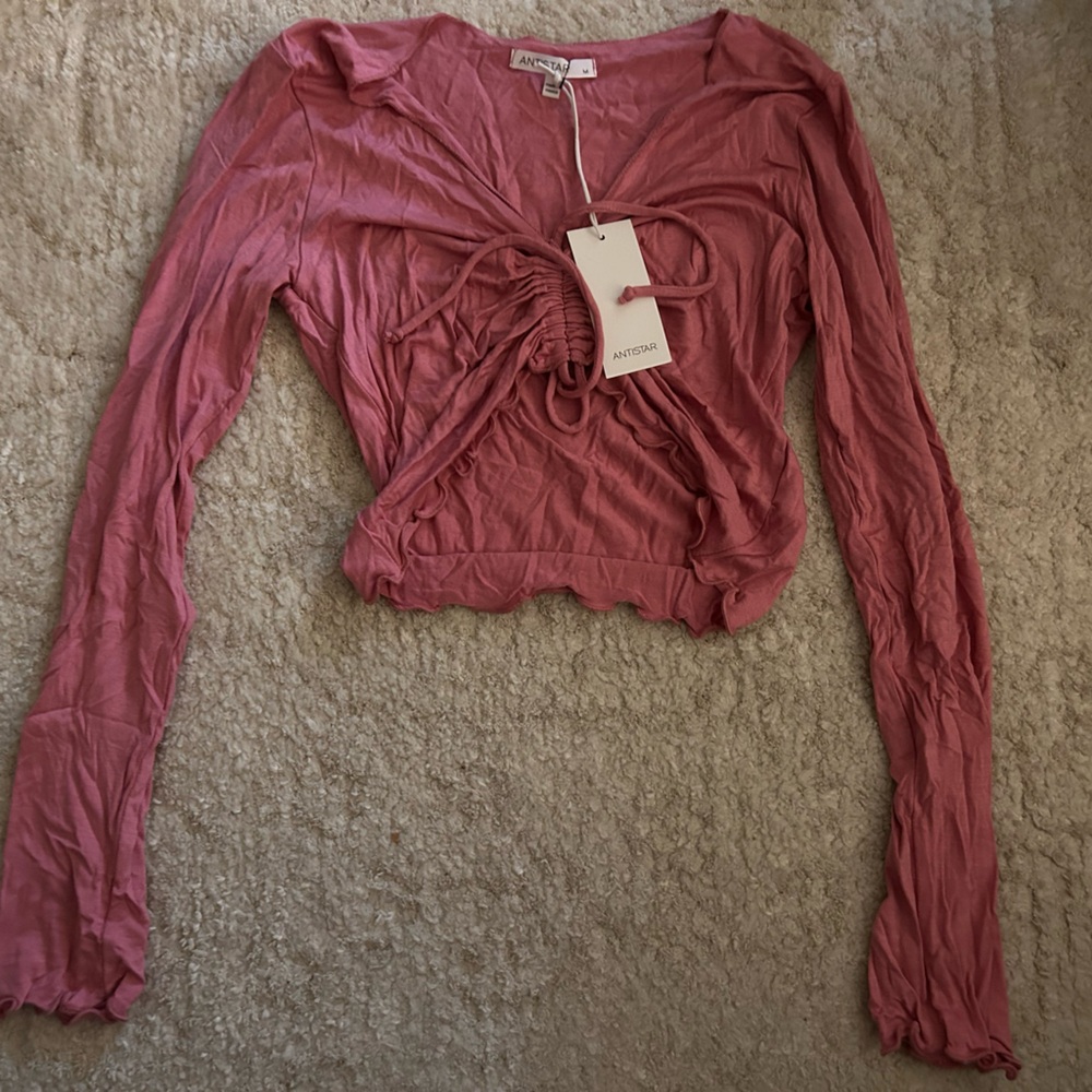 Long sleeve crop top